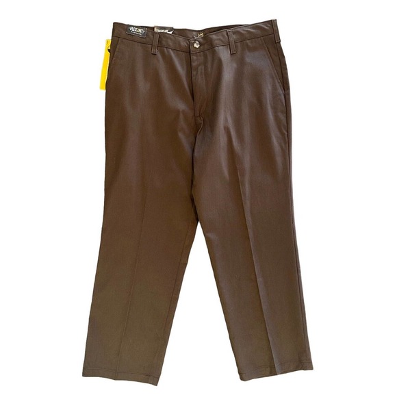 NWT Lee Mens Total Freedom Stretch Straight Fit Brown 34X29 Comfort Stretch NEW
